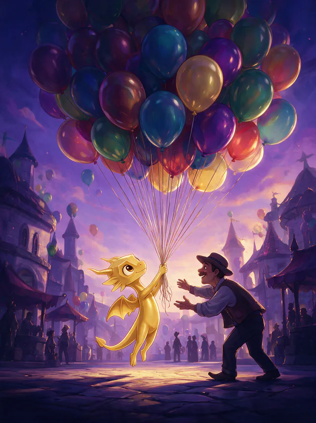 $Auggy story illustration: CDMX Plaza Balloons