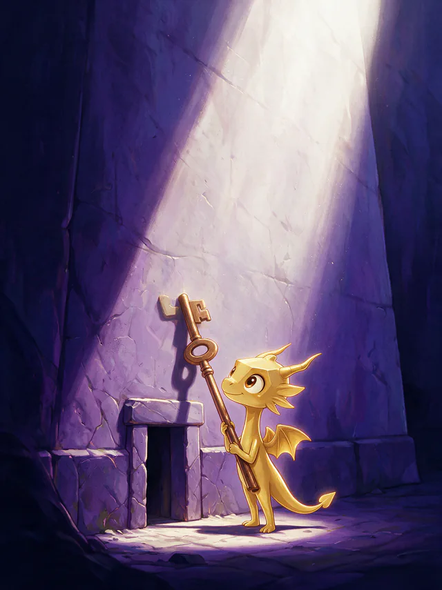 $Auggy story illustration: Tiny Door Huge Key