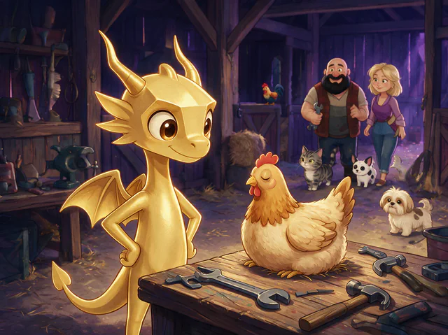 $Auggy story illustration: Henrietta Toolbench