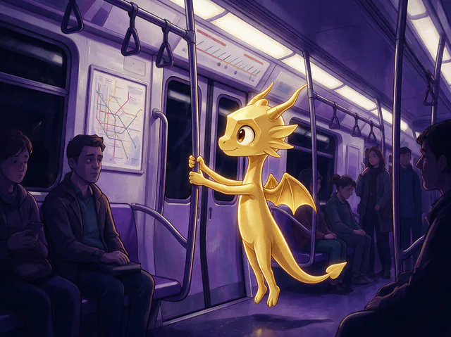 $Auggy story illustration: NY Subway Car