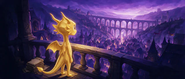 $Auggy story illustration: Forum Aqueduct Golden Hour
