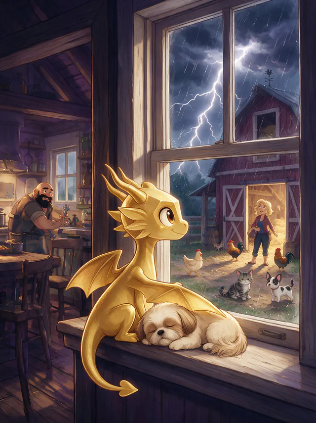 $Auggy story illustration: Billy Storm Window