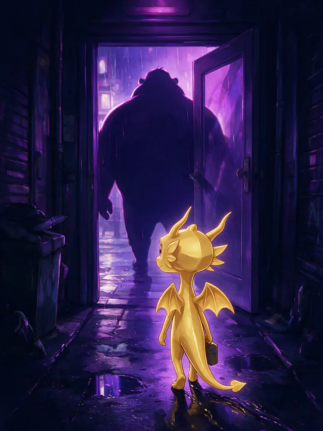 $Auggy story illustration: Club Back Alley Exit