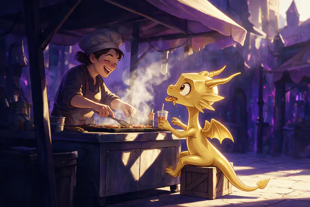 $Auggy story illustration: CDMX Street Food