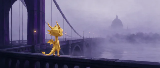 $Auggy story illustration: London Bridge Fog