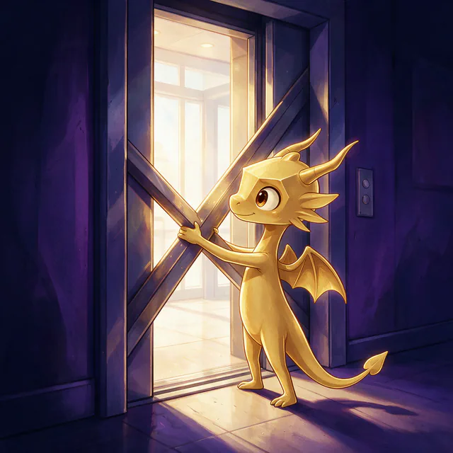 $Auggy story illustration: Elevator Load Attempt