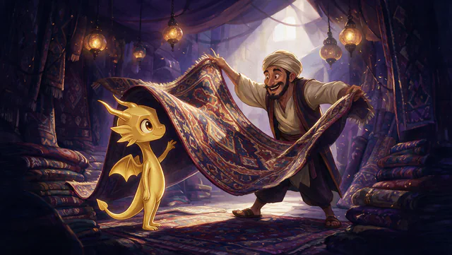 $Auggy story illustration: Istanbul Carpet Unroll