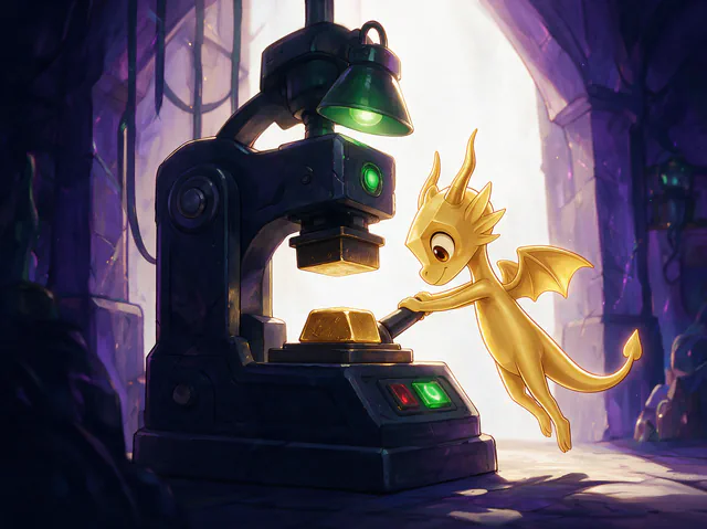 $Auggy story illustration: Validator Press Drop