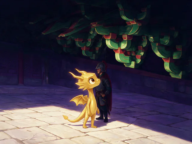 $Auggy story illustration: Seoul Palace Courtyard