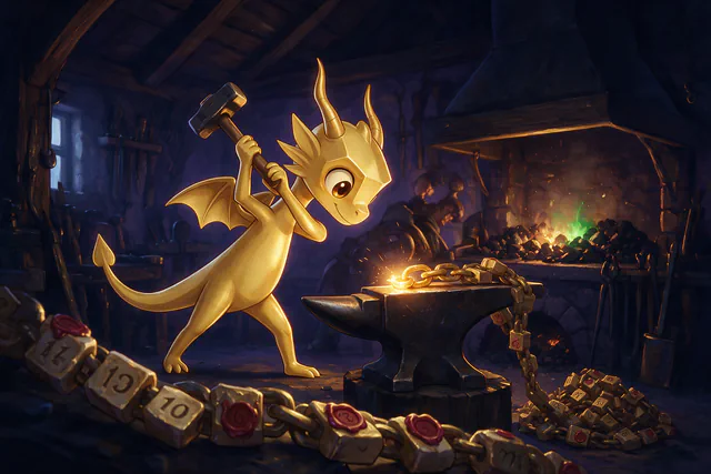 $Auggy story illustration: Chain Forge