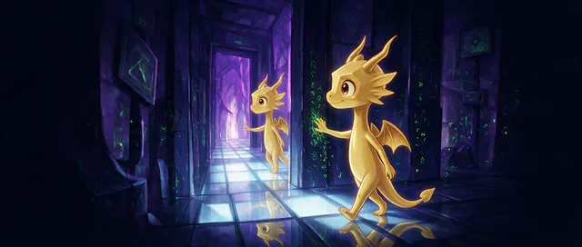 $Auggy story illustration: Sim World Corridor