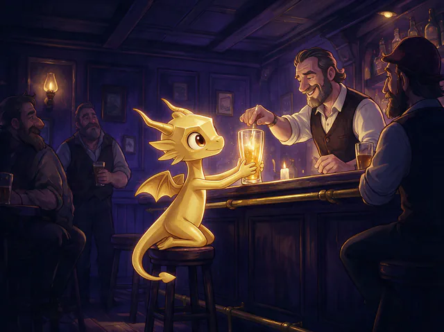 $Auggy story illustration: London Pub Stool