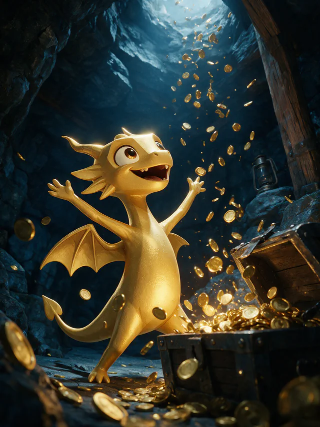 $Auggy story illustration: Treasure Coin Burst
