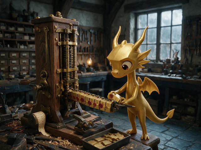 $Auggy story illustration: Workshop Ledger Engine