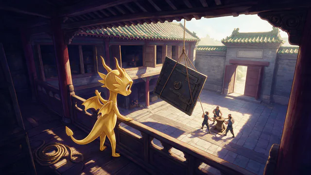 $Auggy story illustration: Beijing Courtyard Hoist